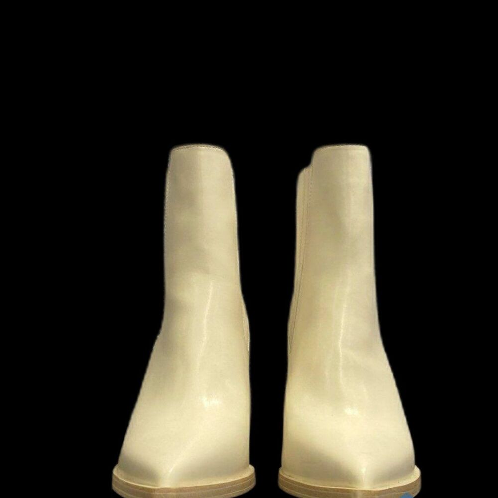 Altar'd State Ivory Prairie Stitched Heeled Booties - Size 8 - NWOB